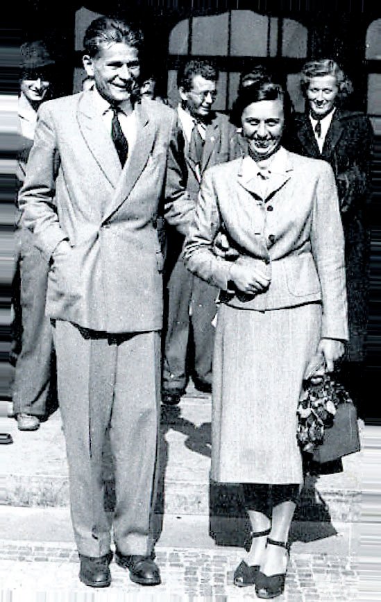 Herecký pár se bral v roce 1947.