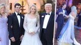 Tiffany Trumpová se vdala za miliardáře: Exprezident tančil s Melanií, Ivanka zářila v modré róbě