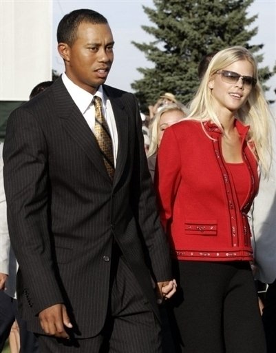 Tiger Woods a jeho žena Elin Nordegren