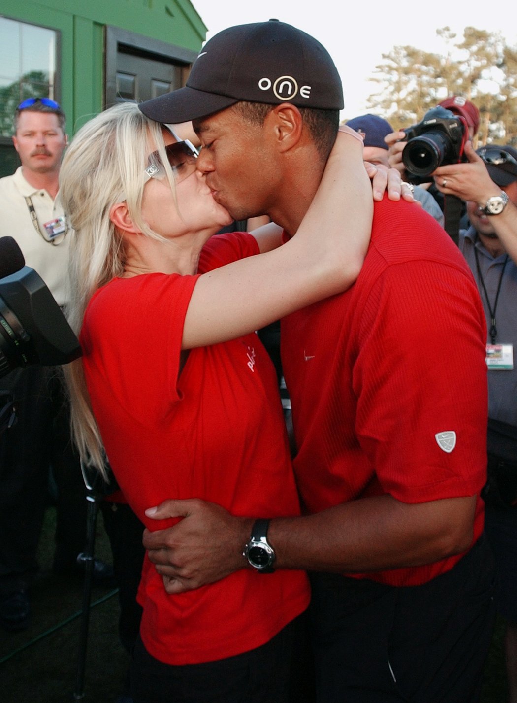Americký golfista Tiger Woods se svou bývalou ženou Elin Nordegrenovou