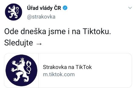 Úřad vlády na TikToku