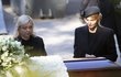 Dominika a Ivana Gottovy na pohřbu Karla Gotta