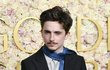 Timothée Chalamet na Zlatých globech 2025 Timothée Chalamet na Zlatých globech 2025