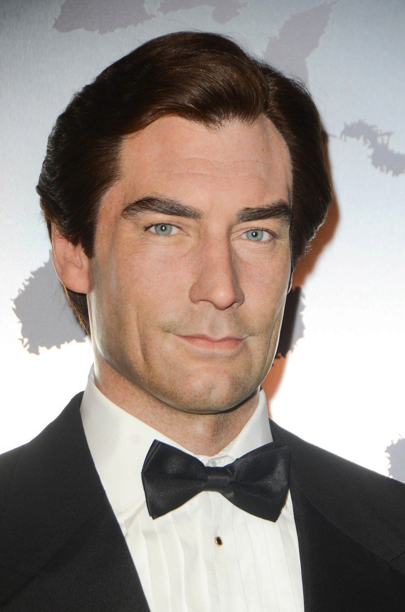 Vosková figurína jednoho z Bondů, Timothy Dalton.