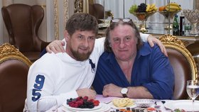 Gerard Depardieu a čečenský  prezident Kadyrov