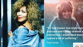 Tina Turner se rozepsala o svých ledvinách.