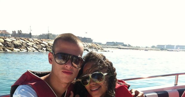 Tina s milencem v Chorvatsku na lodi