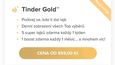 Balíček Tinder Gold vyjde 29letého muže na 859 korun.