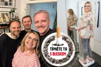 Osm statečných v projektu Típněte to s Bleskem slaví měsíc bez dehtu: Kila jdou nahoru, ale ta radost!