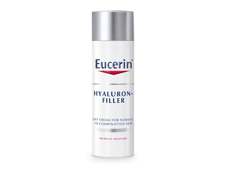 Eucerin, intenzivní vyplňující denní krém proti vráskám Hyaluron-Filler je pro normální až smíšenou pleť, 649 Kč.