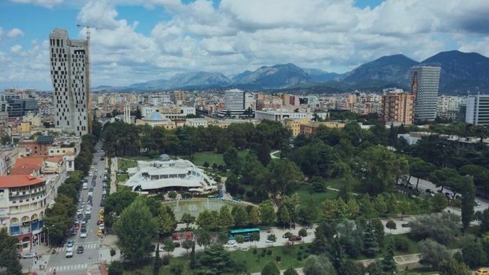 Tirana, Albánie,