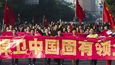 Tisíce Číňanů dnes opět vyšly do ulic, aby se zúčastnily protijaponských protestů. Demonstrace pokračují už několik dní kvůli rozdmýchanému napětí kolem sporných ostrovů ve Východočínském moři a přiměly stovky japonských firem v Číně zastavit provoz. (Foto ČTK)