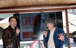 Tisková konference zpěváka Drupiho: Drupi a Leoš Mareš Tisková konference zpěváka Drupiho: Drupi a Leoš Mareš