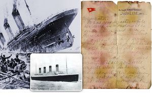 Dopis z Titaniku byl vydražen za neuvěřitelných 3,6 milionu. Byl napsán den před potopením.