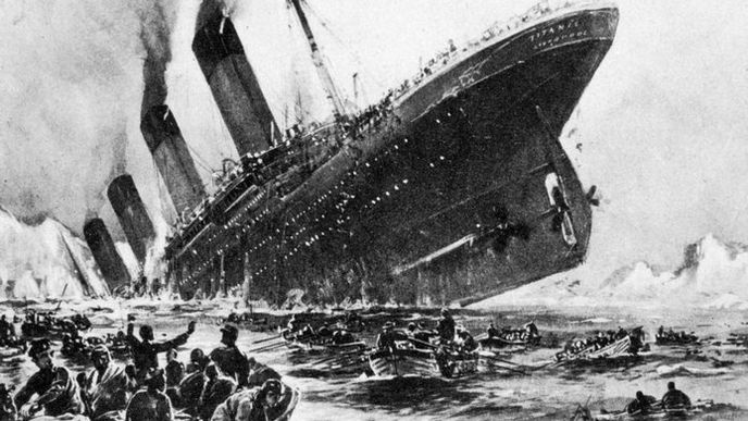 Titanic se potápí