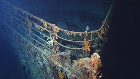 Příď potopeného Titaniku