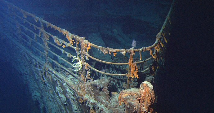 Příď potopeného Titanicu