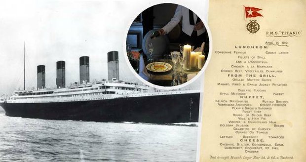 Poslední večeře na Titanicu: Ústřice i pečené kachňátko. Pro třetí třídu jen rýžová polévka