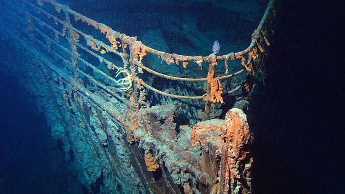 Vrak Titanicu na mořském dně