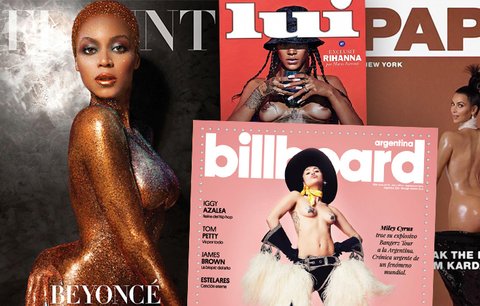 Nejodvážnější titulky roku 2014: Nahá prsa Beyoncé a Rihanny, sexy zadek nestydaté Kardashian!