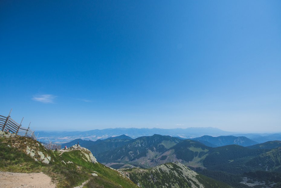 Chopok, vrchol lyžařského střediska Jasná v Nízkých Tatrách