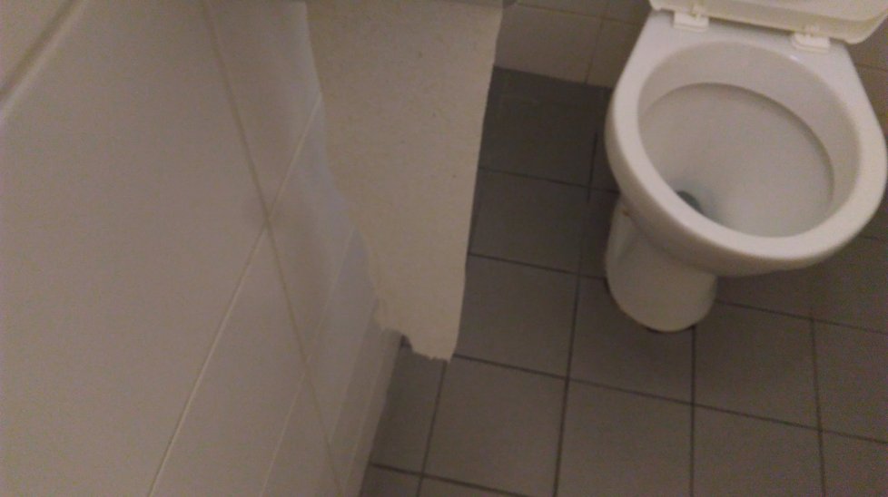 Toalety ve Všeobecné fakultní nemocnici v Praze na Karlově náměstí