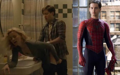 Tobey Maguire alias Spider-Man se pořádně odvázal.