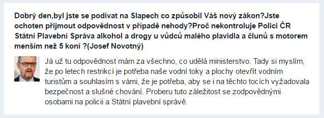 Takto ministr Ťok loni odpovídal čtenářovi Blesk.cz.