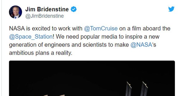 NASA s Tomem Cruisem počítá.