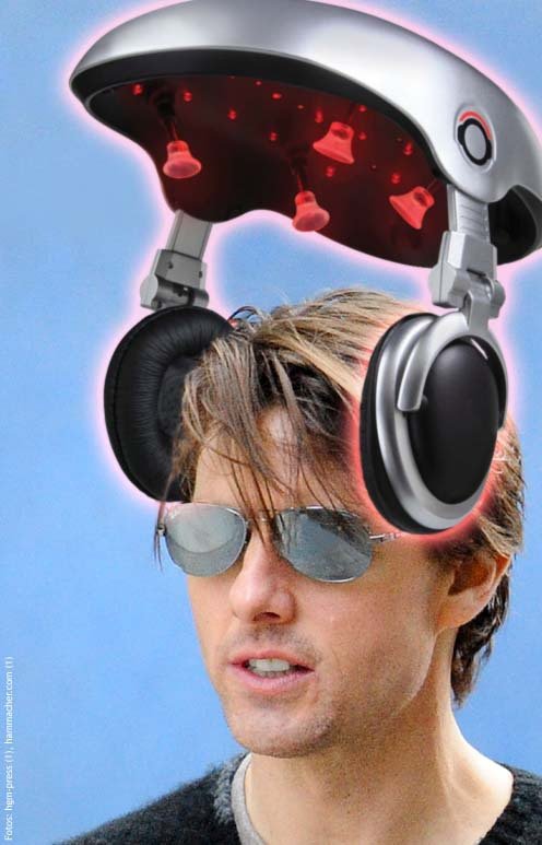 Tom Cruise kštici zachraňuje laserovou helmou!