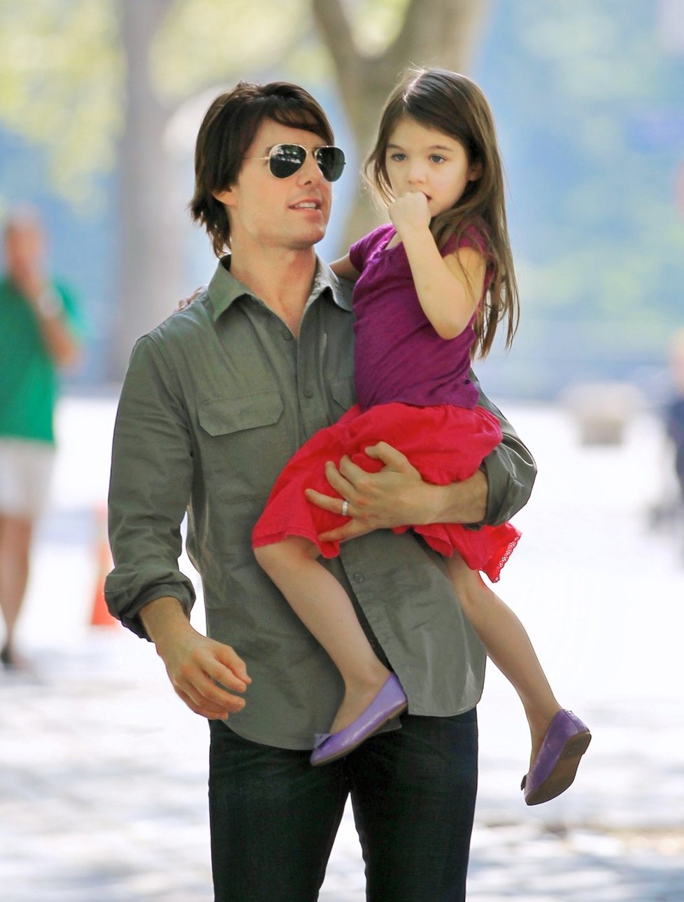 Slavný herec Tom Cruise s dcerou Suri