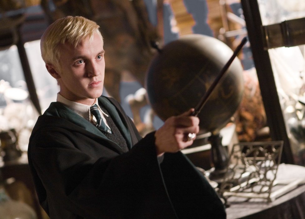 Tom Felton alias Draco Malfoy ve filmu Harry Potter