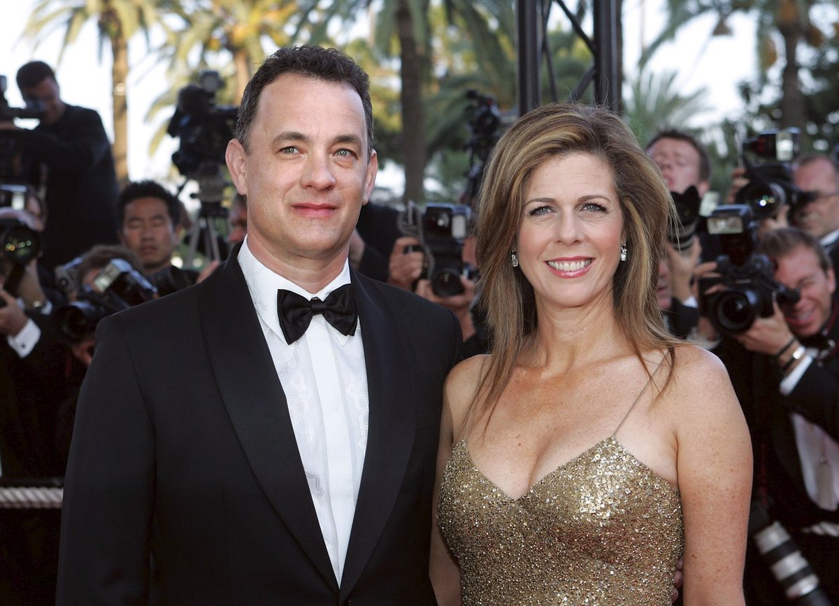 Tom Hanks s manželkou Ritou Wilson