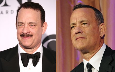 Červen 2013 versus září 2013. Tom Hanks je jako nový.
