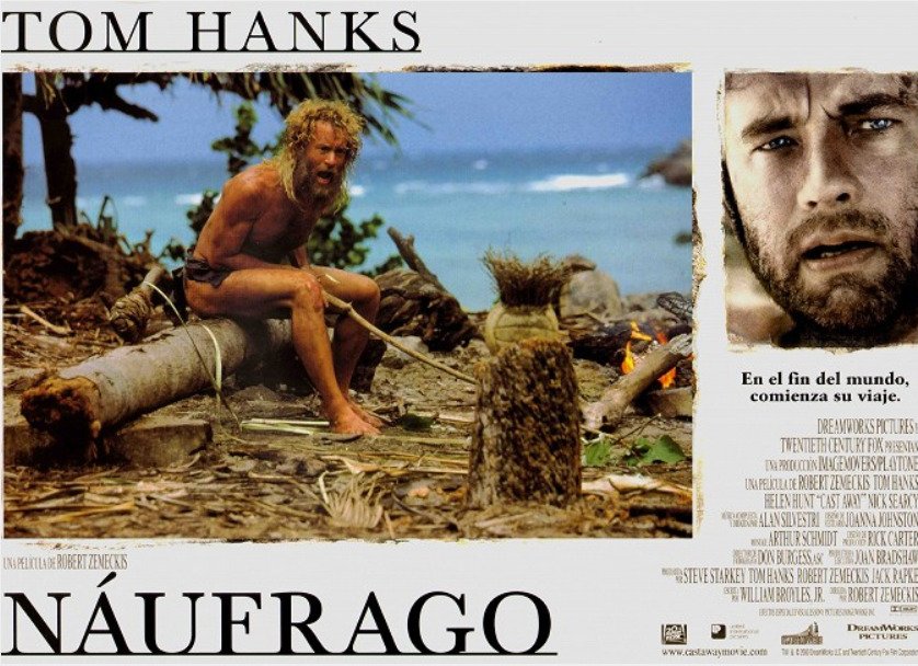 Tom Hanks ve filmu Trosečník