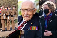Pohřeb veterána Toma (†100), který podlehl covidu: „Jsem na tebe pyšná,“ říkala dcera