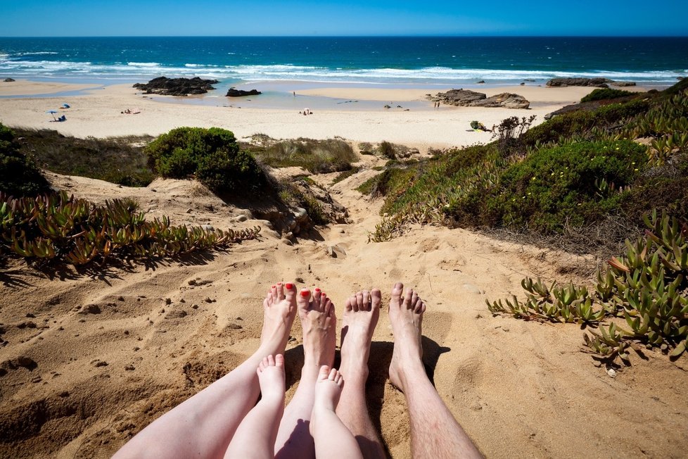Nudistická pláž v Portugalsku
