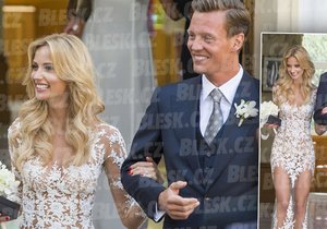 Tenista Tomáš Berdych v Monaku řekl své ANO modelce Ester Sátorové. Svatba v královském stylu byla tajná, Blesku se ale podařilo pořídit exkluzivní snímky.