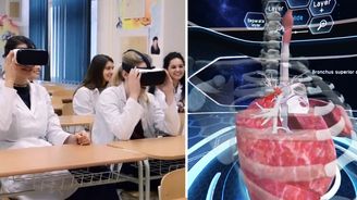 Průlom ve výuce medicíny? Čeští středoškoláci se učí anatomii ve virtuální realitě 