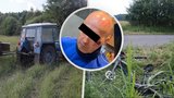 Cyklistu Tomáše na Českolipsku srazil traktor: Náraz zlomil kolo, život muži zachránila přilba!