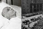 Tomáše Garrigue Masaryka vezla Prahou při jeho pohřbu lafeta