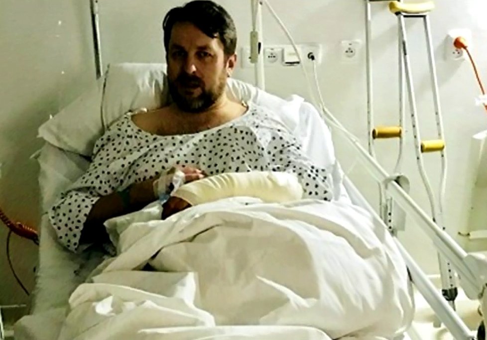 Tomáš Hauptvogel v nemocnici