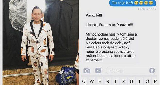 Matěj Ruppert vystoupil proti Babišovi