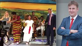 Tancující ministr zamíří do StarDance? Petříček rozvlnil boky v africké Etiopii