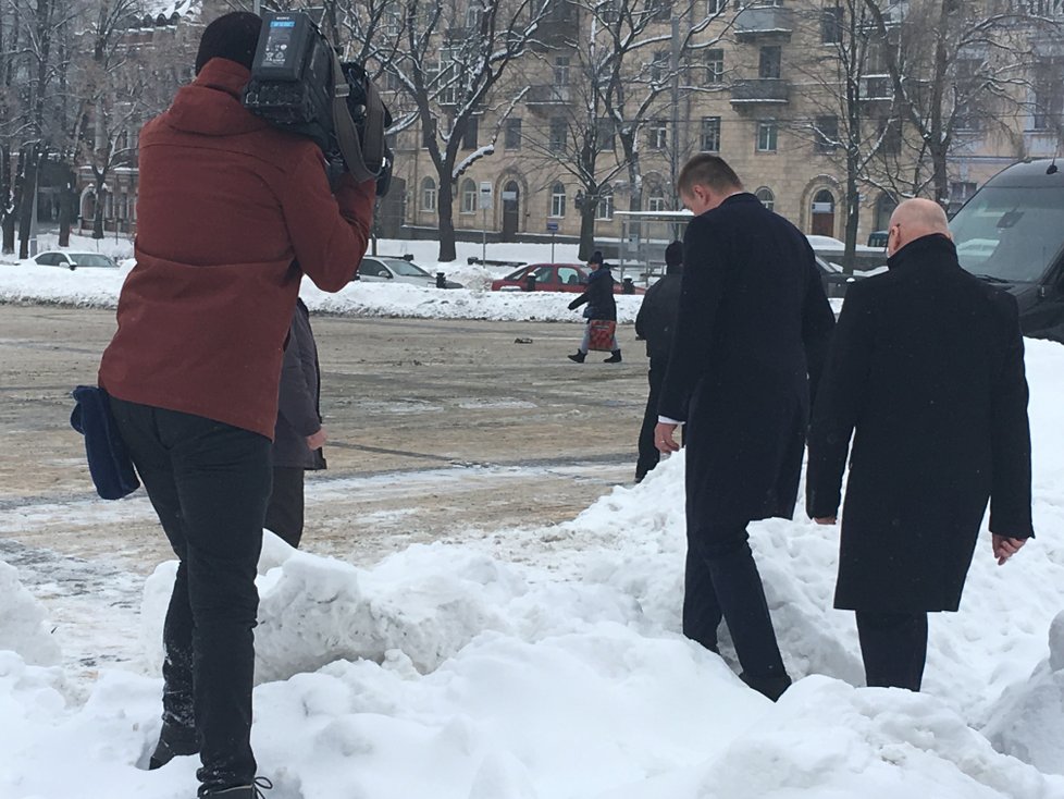 Šéfové české a ukrajinské diplomacie Tomáš Petříček a Pavlo Klimkin v Kyjevě. (28. 1. 2019)