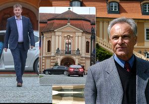 Ministerstvo zahraničí pod vedením Tomáše Petříčka (vlevo) udělalo změnu: Zámek Štiřín už nepovede ředitel Hrubý (vpravo).