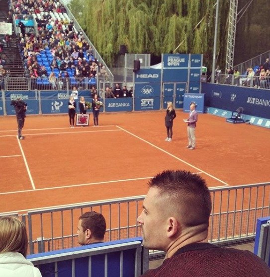 Tomáš Plekanec na rozlučce Lucie Šafářové