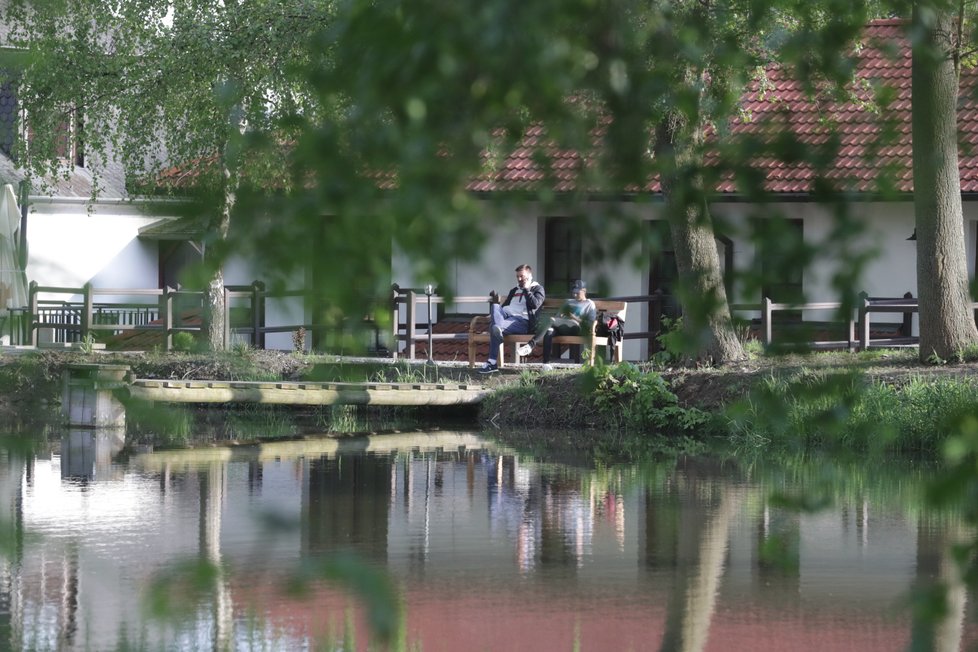 Kristelová s Řepkou během rozlučky před vězením