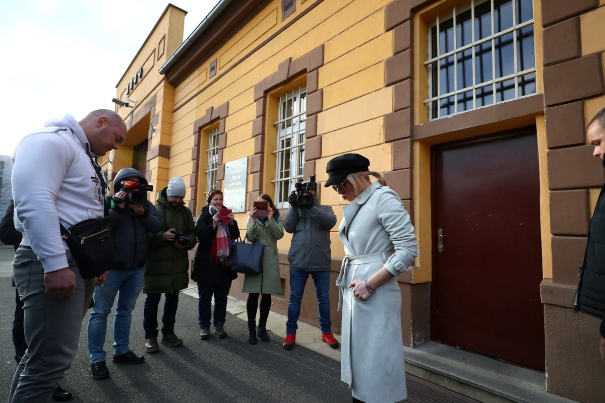 Propuštění Tomáše Řepky z vězení: Kateřina Kristelová