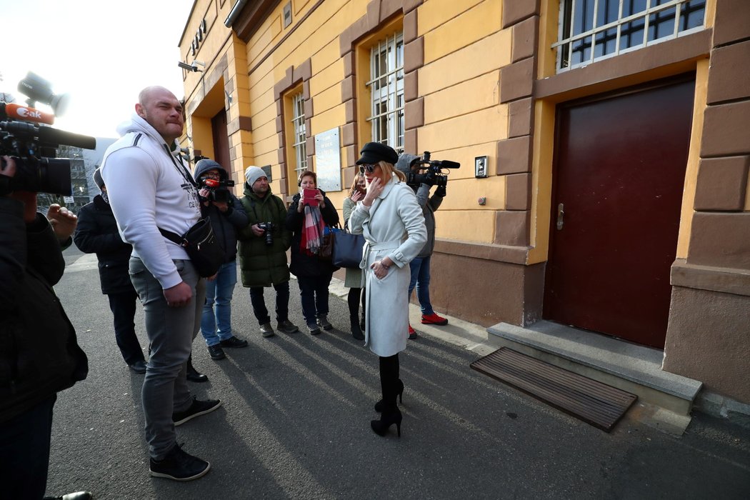 Propuštění Tomáše Řepky z vězení: Kateřina Kristelová